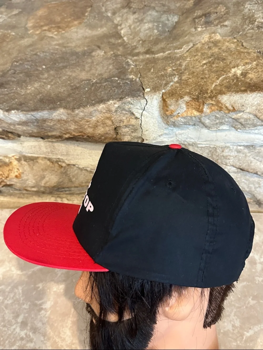 G & J's Pit Stop Mobil Racing Cap Black & Red
